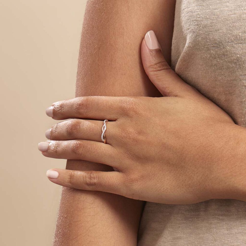 Anello Fantasia Sophia Oro Rosa Diamante