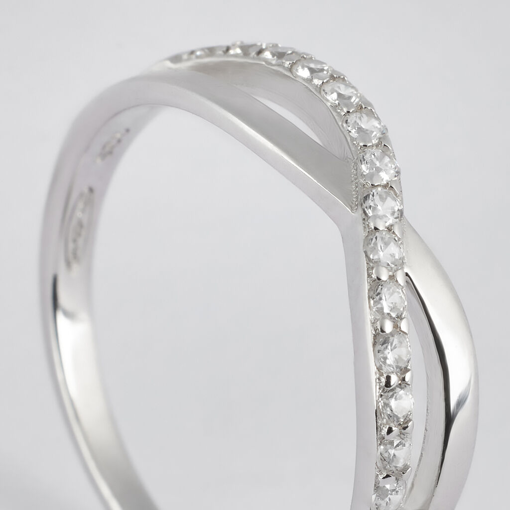 Anello Fantasia Silver Shine Argento Rodiato Cubic Zirconia - Anelli con Pietre Donna | Stroili