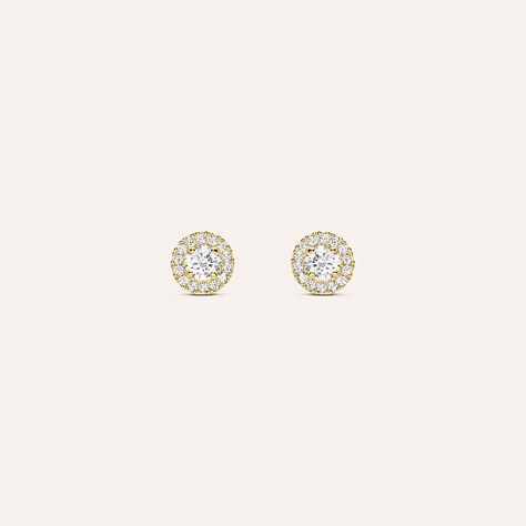 Orecchini Lobo Punto Luce Bon Ton Oro Giallo Cubic Zirconia - Orecchini a Lobo Donna | Stroili