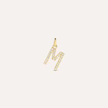 Pendente Po&egrave;me Oro Giallo Cubic Zirconia