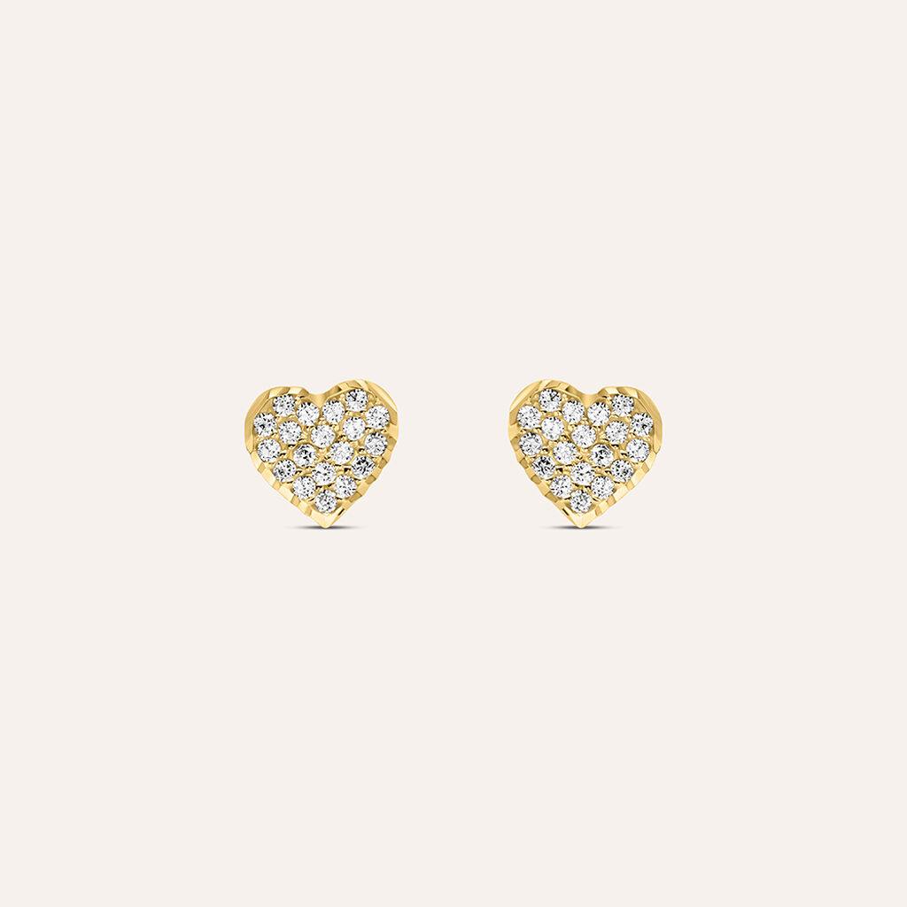 Orecchini Lobo Bon Ton Oro Giallo Cubic Zirconia - Orecchini a Lobo Donna | Stroili