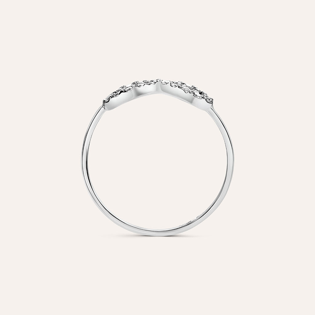 Anello Fantasia Claire Oro Bianco Cubic Zirconia - Anelli con Pietre Donna | Stroili