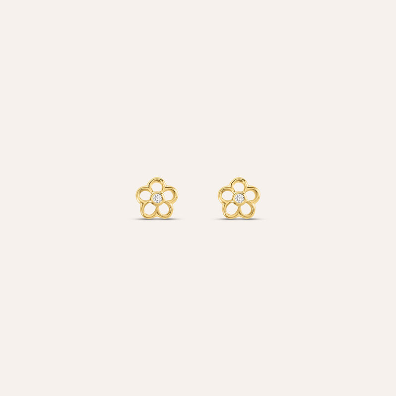 Orecchini Lobo Mon Petit Oro Giallo Diamante -  Bambino | Stroili