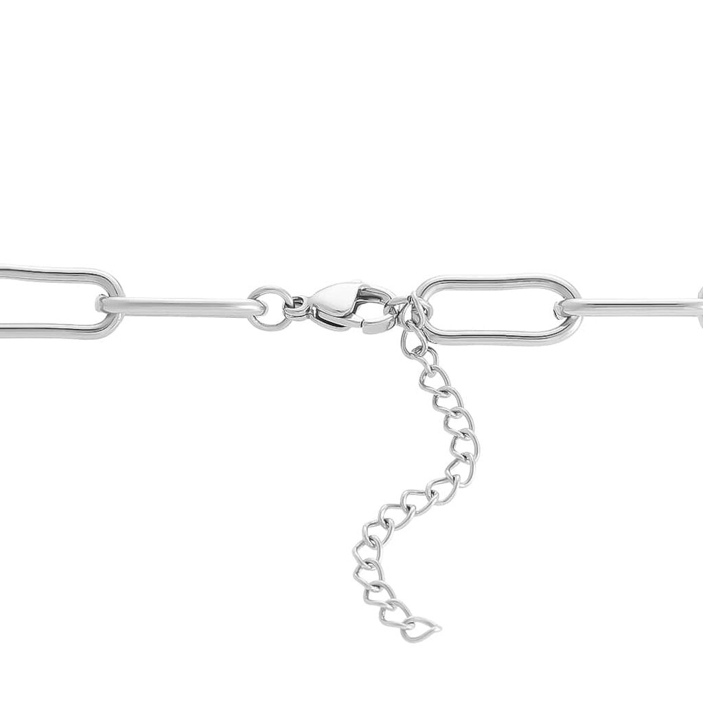 Collana Lady Code Acciaio Cristallo - Collane Catena Donna | Stroili