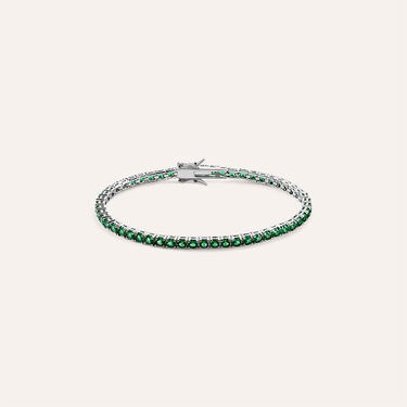 Bracciale Tennis Silver Rainbow Argento Rodiato Cubic Zirconia