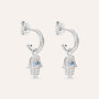 Orecchini A Cerchio Silver Moments Argento Rodiato Cubic Zirconia