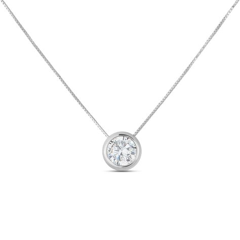 Collana Punto Luce Claire Oro Bianco Cubic Zirconia - Collane Punto Luce Donna | Stroili