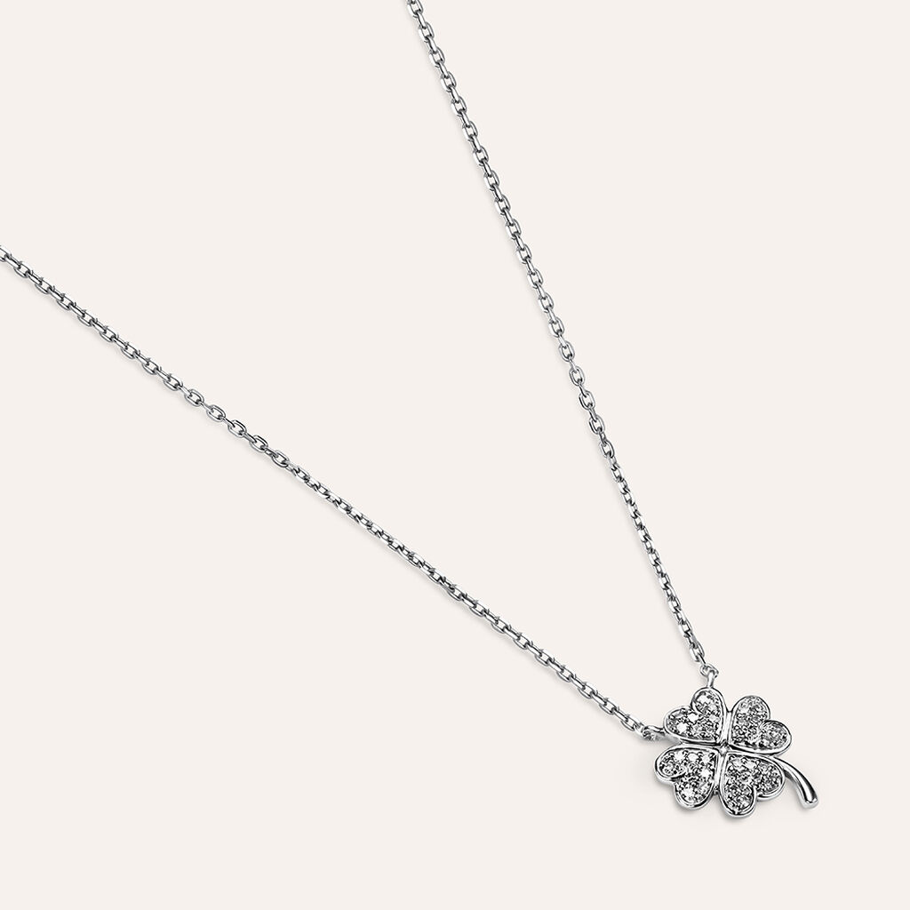 Collana Sophia Oro Bianco Diamante