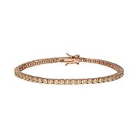 Bracciale Tennis Silver Rainbow Argento Rosa Cubic Zirconia