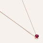 Collana Punto Luce Silver Rainbow Argento Rosa Cubic Zirconia