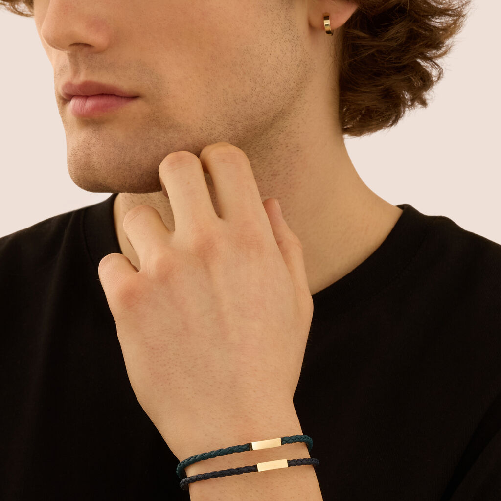 Bracciale Con Targhetta L'homme Or Oro Giallo