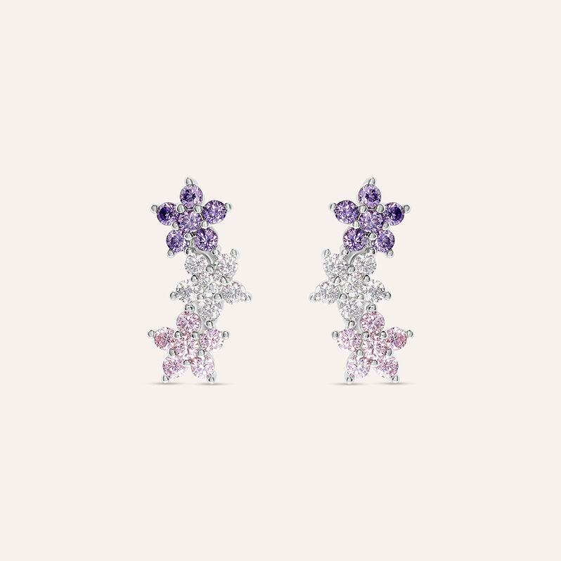 Orecchini Lobo Silver Shine Argento Rodiato Cubic Zirconia - Orecchini a Lobo Donna | Stroili