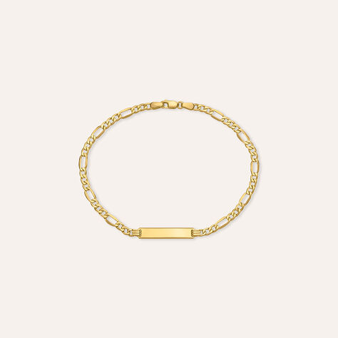 Bracciale Con Targhetta L'homme Or Oro Giallo - Bracciali con Incisione Uomo | Stroili