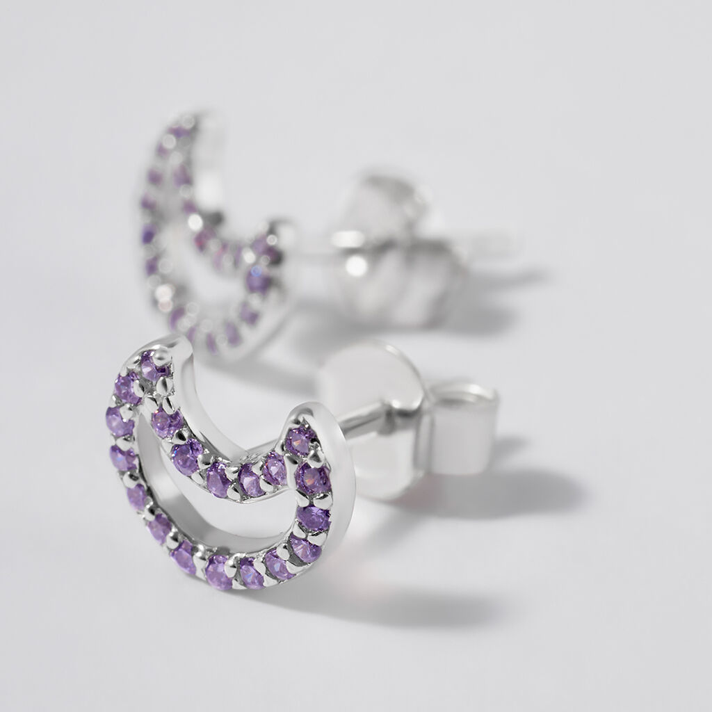 Orecchini Lobo Silver Rainbow Argento Rodiato Cubic Zirconia - Orecchini a Lobo Donna | Stroili