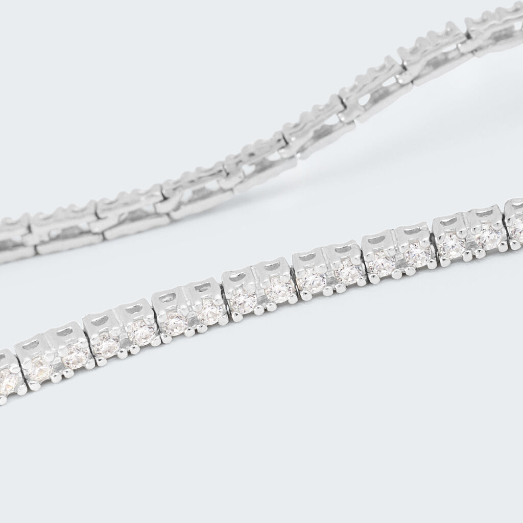 Bracciale Tennis Silver Elegance Argento Rodiato Cubic Zirconia - Bracciali Tennis Donna | Stroili