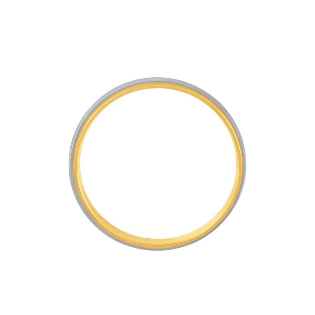 Fede Comoda 3 mm Oro Bicolore - Anelli con Incisione Uomo | Stroili