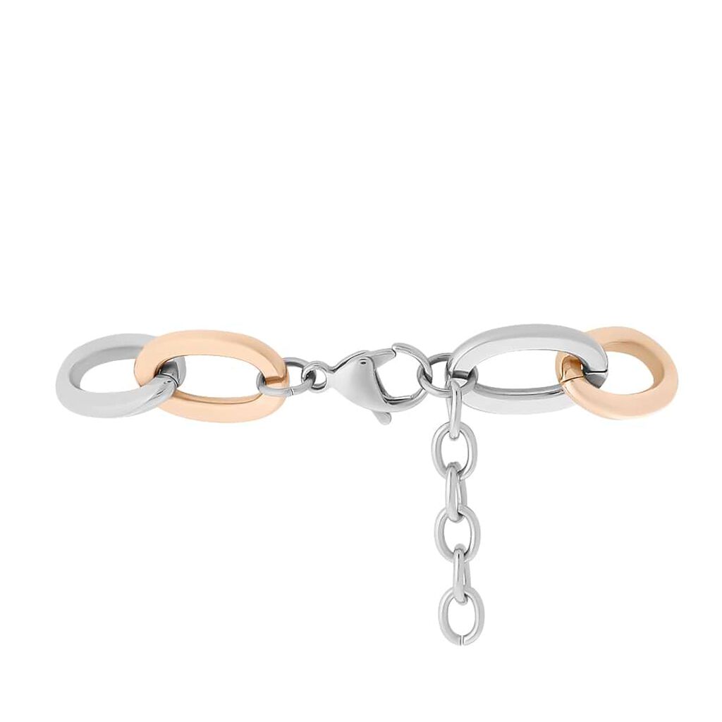 Bracciale Lady Code Acciaio Bicolore Bianco / Rosa - Bracciali Donna | Stroili