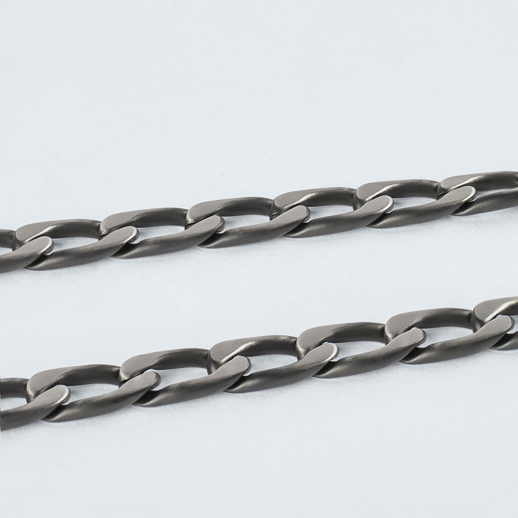 Catena Man Code Acciaio Nero