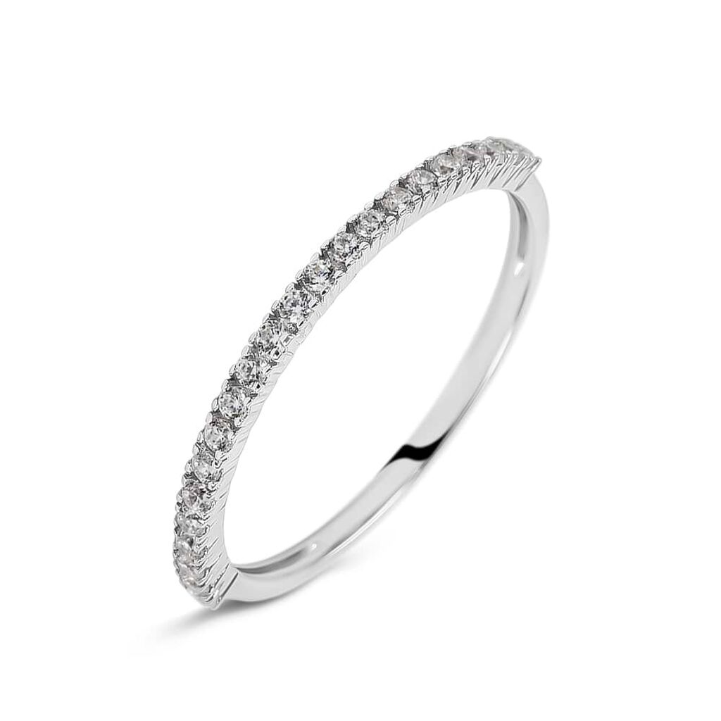 Anello Riviere Claire Oro Bianco Cubic Zirconia - Anelli Riviere Donna | Stroili