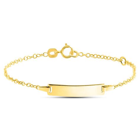 Bracciale Con Targhetta Religious Gold Oro Giallo - Bracciali Bambino | Stroili