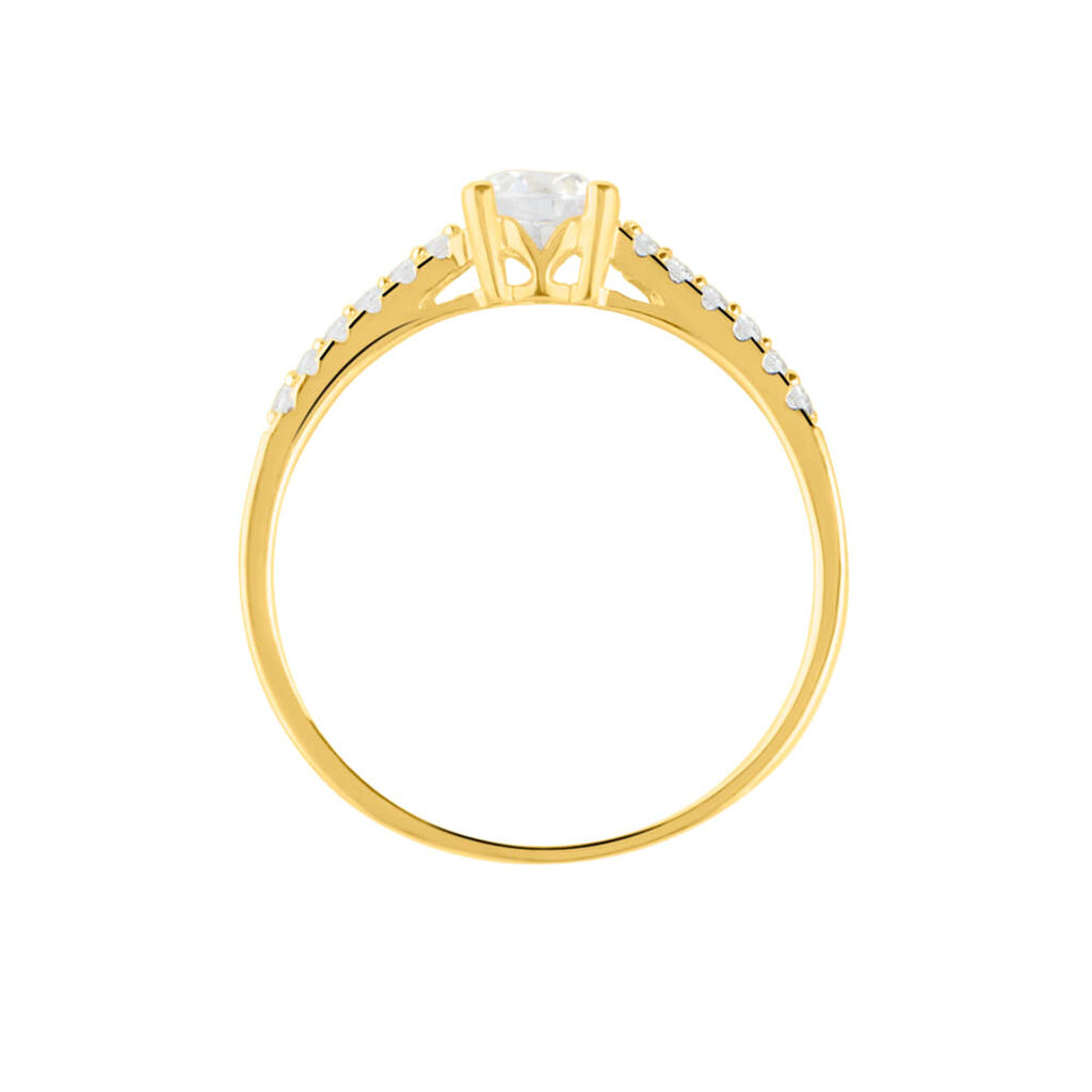 Anello Solitario Claire Oro Giallo Cubic Zirconia - Anelli con Pietre Donna | Stroili