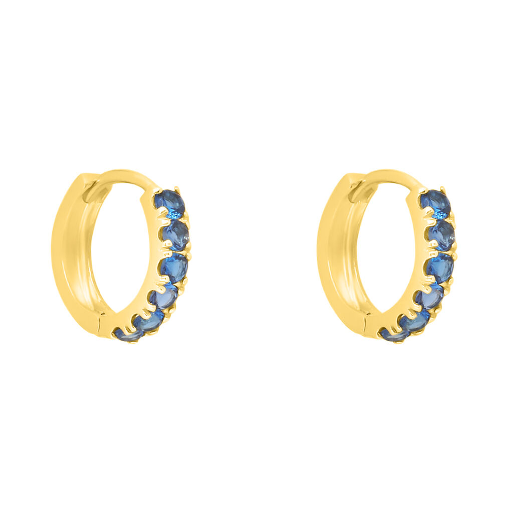 Orecchini A Cerchio Toujours Oro Giallo Cubic Zirconia