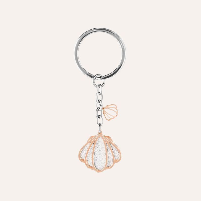 Portachiavi Lady Shine Acciaio Conchiglia - Portachiavi Donna | Stroili