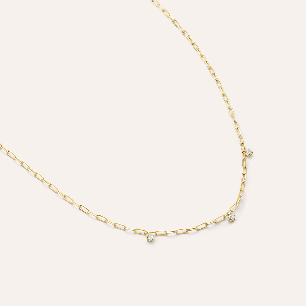 Collana Diamade Glam Oro Giallo Diamante Lab-Grown