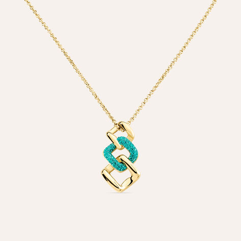 Collana Aura Acciaio Dorato Cristallo - Collane Donna | Stroili