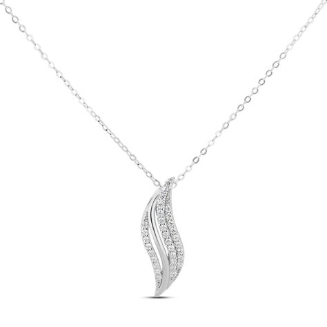Collana Claire Oro Bianco Cubic Zirconia - Collane Donna | Stroili