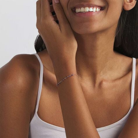 Bracciale Rosario Silver Soul Argento Rosa Cristallo - Bracciali con Rosario Donna | Stroili