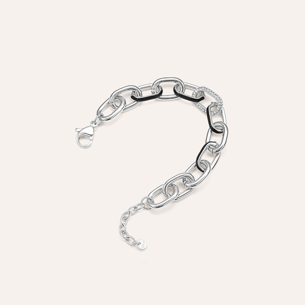 Bracciale Catena Lady Sweet Acciaio Cristallo - Bracciali Donna | Stroili