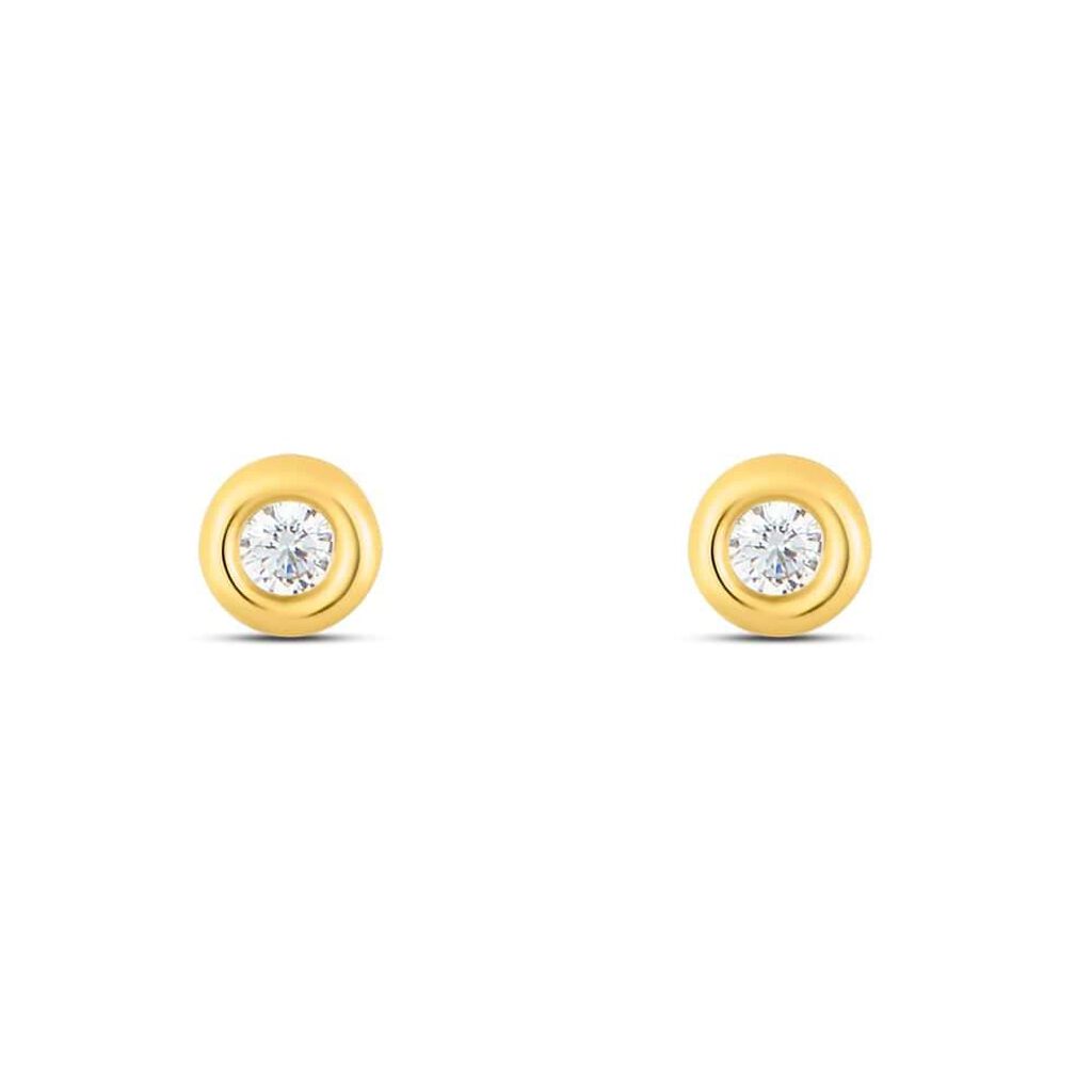 Orecchini Lobo Punto Luce Bon Ton Oro Giallo Cubic Zirconia - Orecchini a Lobo Donna | Stroili