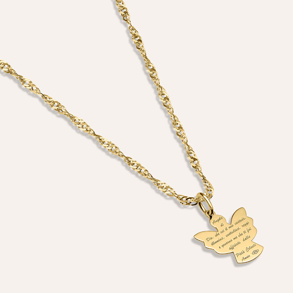Pendente Holy Oro Giallo - Ciondoli con Incisione Unisex | Stroili