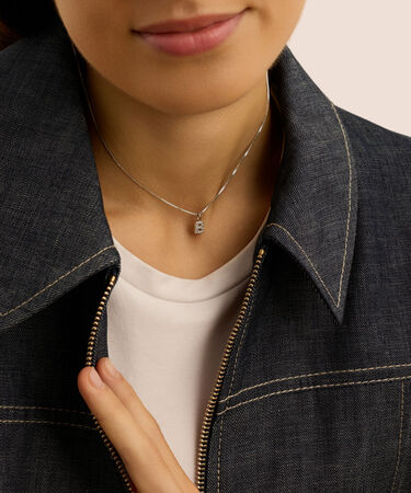 Pendente Love Beats Argento Rodiato Cubic Zirconia