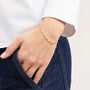 Bracciale Desideria Argento Nobile Dorato Perla D'Acqua Dolce