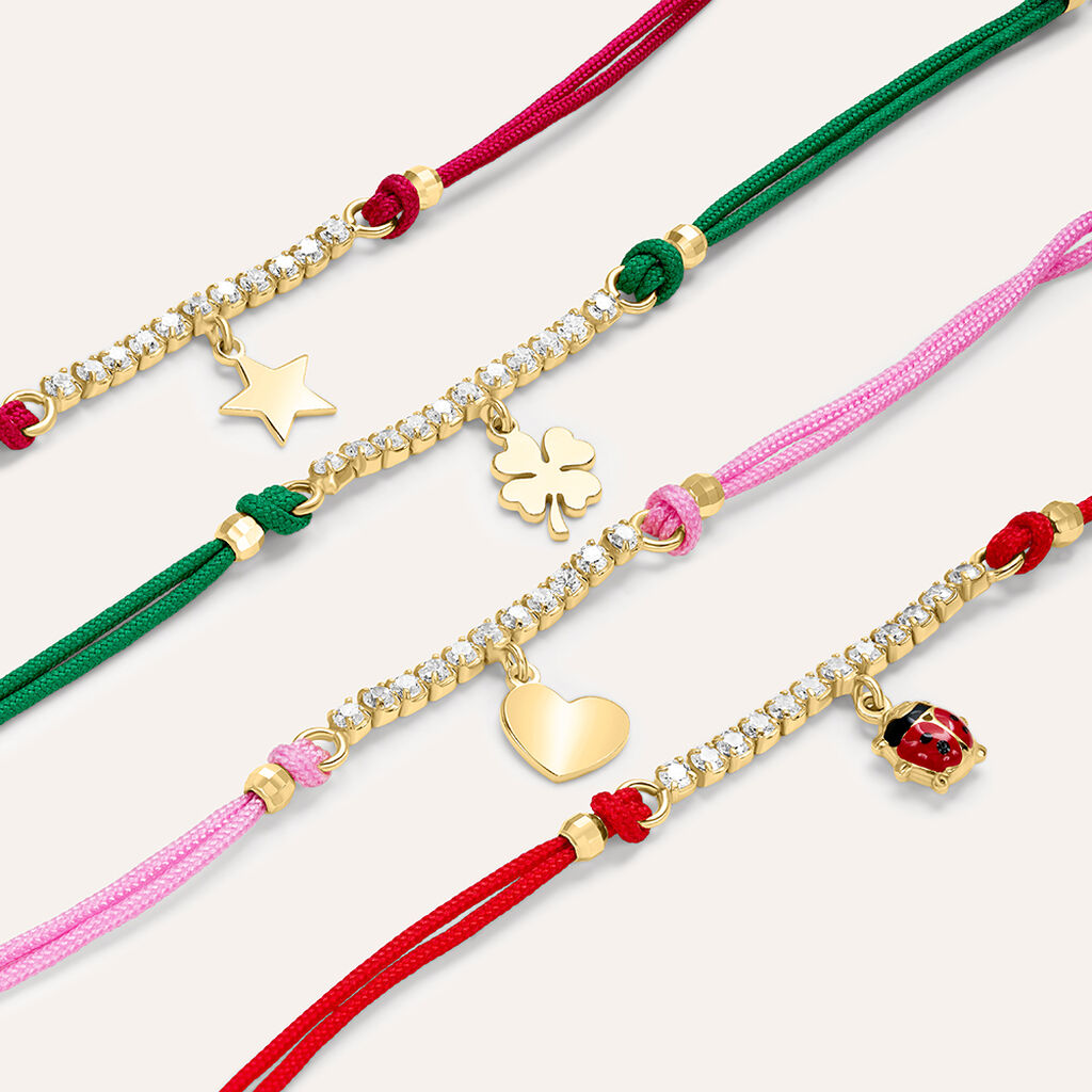 Bracciale Silver Baby Argento Dorato Cubic Zirconia