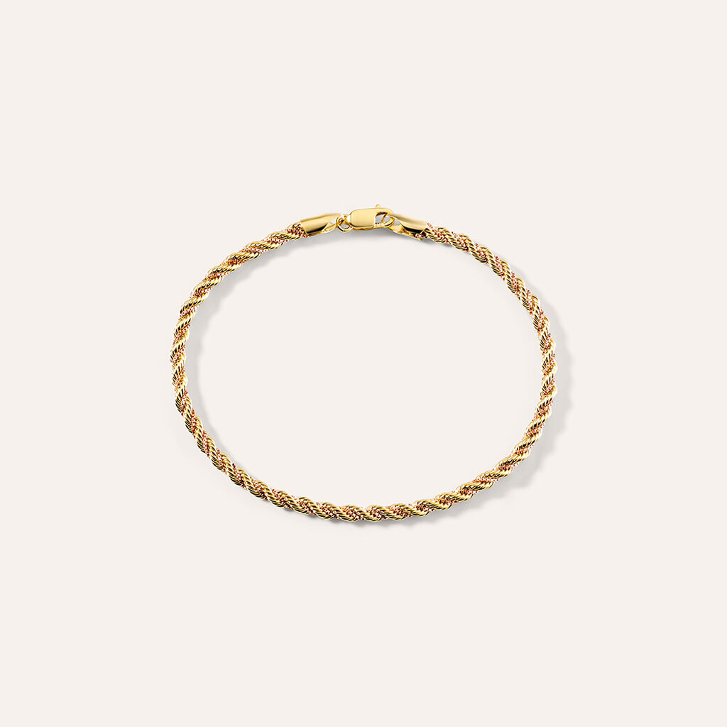 Bracciale Catena Colette Oro Bicolore Giallo / Rosa