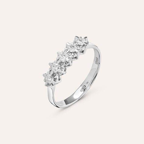 Anello Riviere Diamazing Oro Bianco Diamante - Anelli Riviere Donna | Stroili