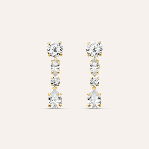 Orecchini Pendenti Claire Oro Giallo Cubic Zirconia - Orecchini Pendenti Donna | Stroili