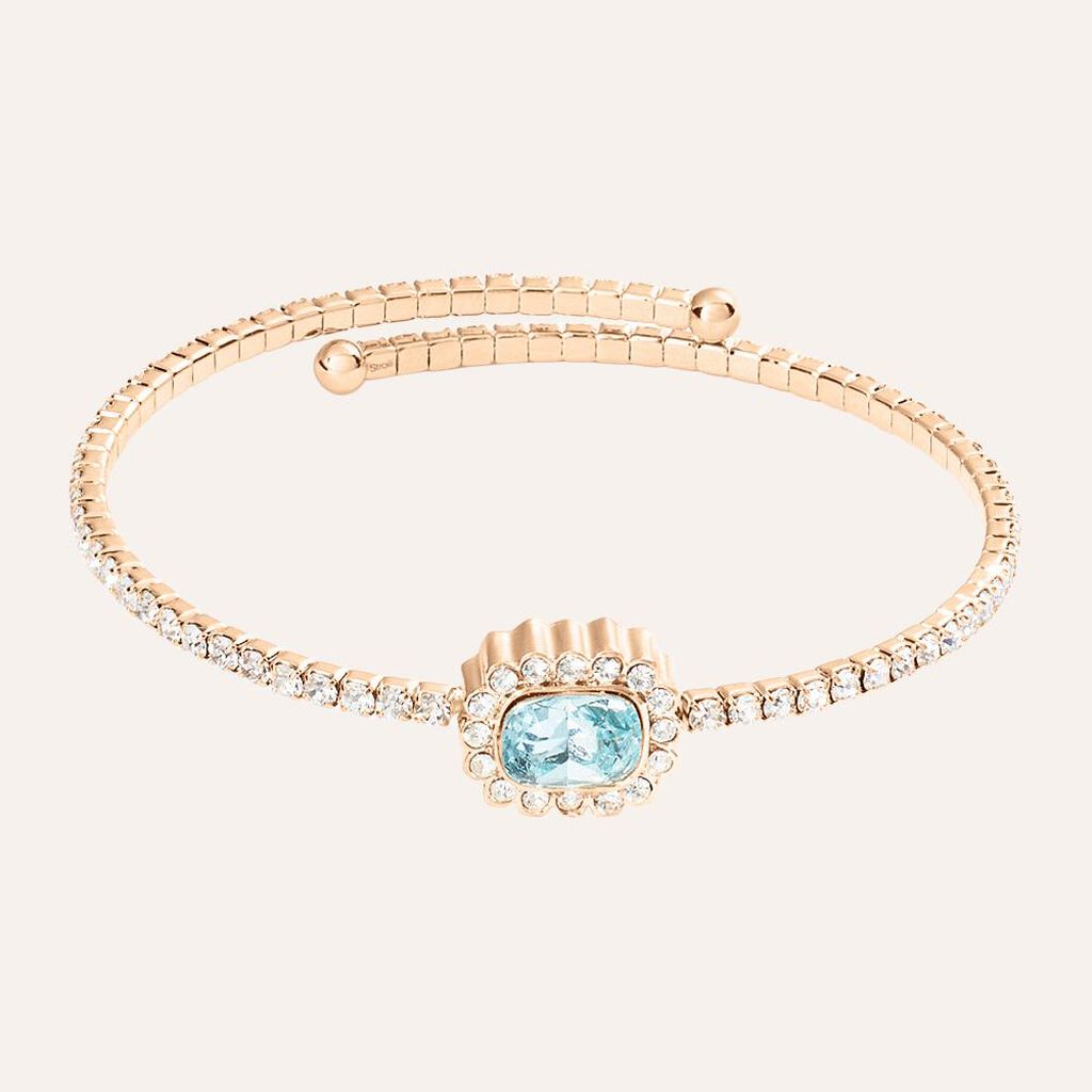 Bangle Romantic Shine Metallo Rosa Cristallo