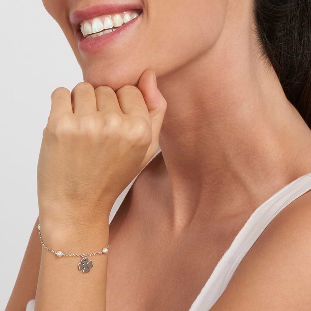 Bracciale Silver Pearls Argento Rodiato Perla sintentica