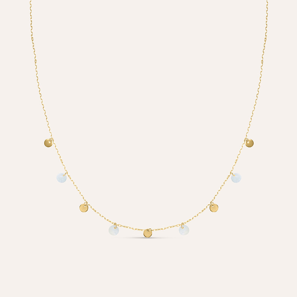 Collana Beverly Oro Giallo Madreperla