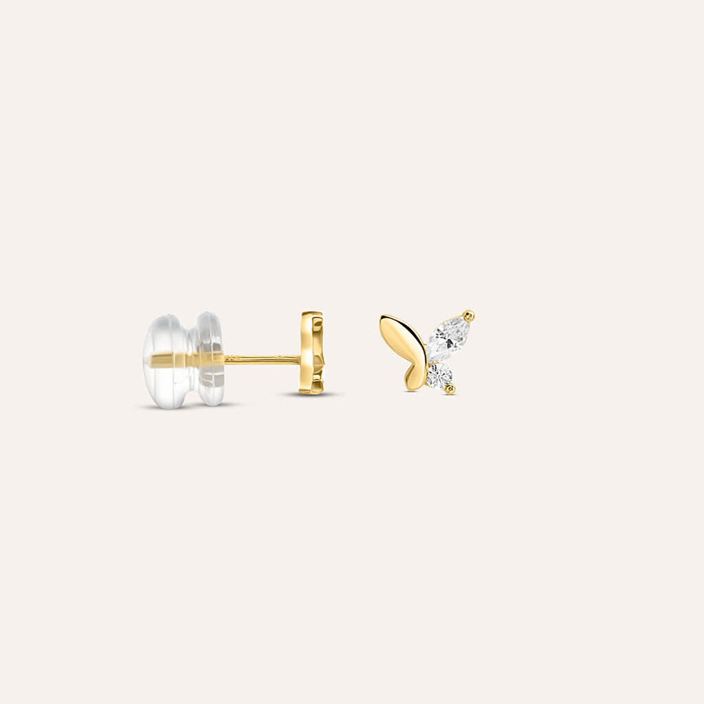 Orecchini Lobo Bon Ton Oro Giallo Cubic Zirconia - Orecchini a Lobo Donna | Stroili