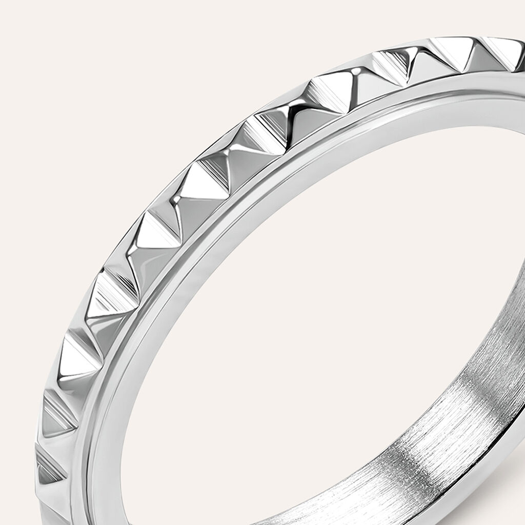 Anello Fedina Man Code Acciaio - Anelli Moderni Uomo | Stroili