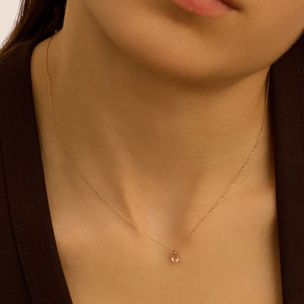 Collana Jasmine Oro Rosa Morganite