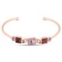 Bangle Violet Ottone Rosa Cristallo
