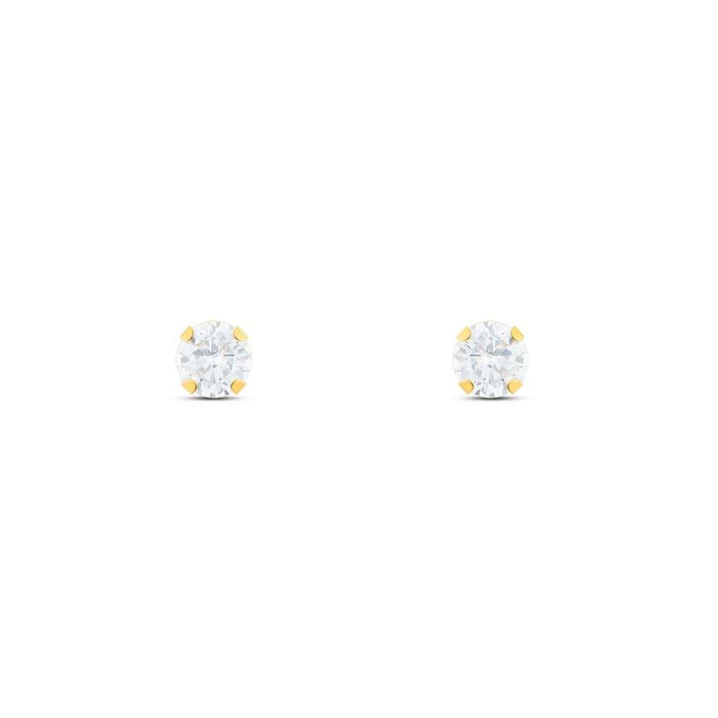 Orecchini Lobo Punto Luce Bon Ton Oro Giallo Cubic Zirconia - Orecchini a Lobo Donna | Stroili
