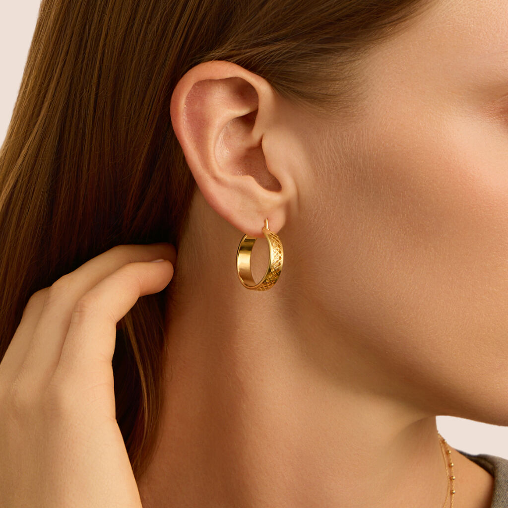 Orecchini A Cerchio Isabelle Oro Giallo