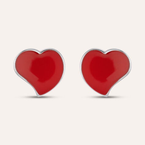 Orecchini a lobo Lady Sweet Acciaio Cuore - Orecchini a Lobo Donna | Stroili